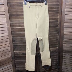 Miller’s Youth Horse Riding Jockey Pants Equestrian USA Made Tan Stretch Size XL
